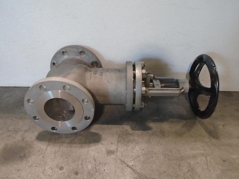 Klaus Union 4" 150# Globe Valve, Steel/Stellite